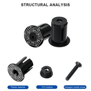 Riderace xe đạp thanh kết thúc cắm mở rộng có thể điều chỉnh Khóa Tay Lái Cuối phích cắm nhựa cho đường đi xe đạp MTB xe đạp leo núi Grip - Product Image 5