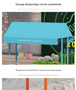 Carrito Plegable Móvil para Celebridades de Internet, Carrito Utilitario para Venta Ambulante, Hoteles, Exposiciones, Centros Comerciales, Carrito de Flores - Product Image 5