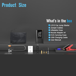 New Arrival Portable Car Battery Jump Starter with Air <strong>Compressor</strong> and Tire Inflator for Truck <strong>Use</strong> Jump Start and Air Pump - Product Image 6