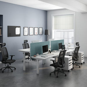 โลหะ<span class=keywords><strong>เหล็ก</strong></span>สำนักงานคอมพิวเตอร์ตารางยกกรอบสำหรับ2ท่าน - Product Image 5