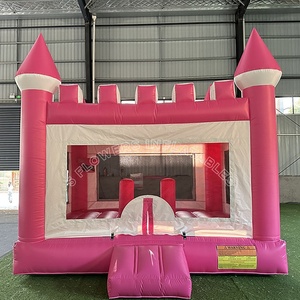 <span class=keywords><strong>Castillo</strong></span> Inflable Rosa y Blanco de 13x13 pies, <span class=keywords><strong>Castillo</strong></span> Hinchable para Niños, Área de Juegos al Aire Libre para Niñas - Product Image 1
