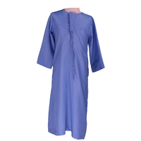 Robe de Prière Musulmane Grande Taille en Polyester, Modèles Jubah et Jalabiya Thobe Style Oman pour Adultes, Tailles 52-62