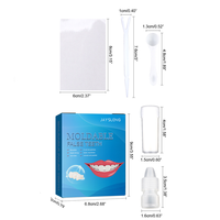 Ensemble de colle pour prothèse dentaire, revêtement de blanchiment des dents, pour un sourire parfait et confiant, fausses dents moulables
