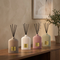 Coffret Cadeau Diffuseur à Bâtonnets OEM – Diffuseur d'Huiles Essentielles avec Bâtonnets en Rotin Naturel et Étiquette Personnalisée pour Magasins de Détail
