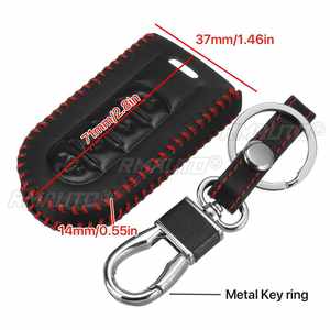 Housse de protection pour clé de voiture en cuir PU avec porte-clés pour Perodua MYVI/BEZZA/AXIA SE/ARUZ - Product Image 6
