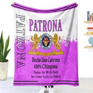 Couverture en polaire et flanelle personnalisée avec logo Mexico Mama <span class=keywords><strong>Patrona</strong></span> Chingona, pour voyages, maison, cadeaux pour la fête des mères - Product Image 1