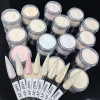 Poudre acrylique pour ongles en gros sous marque privée 2 en 1 transparente et blanc laiteux pour salon de manucure, extension et sculpture 3D
