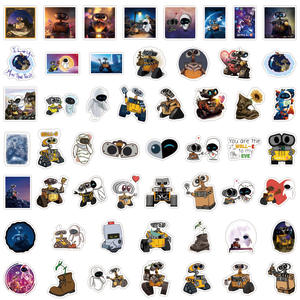 50 autocollants de robot Wall-E neufs, autocollants imperméables à faire soi-même pour moto, guitare, bagages - Product Image 5