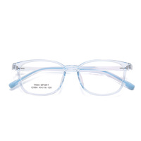 Montures de lunettes transparentes TR90 bicolores ultra-légères et flexibles pour adolescents avec verres clairs pour la myopie des étudiants