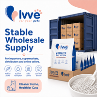 Litière pour chat en zéolite en gros avec contrôle de l'ammoniac et maintien de l'humidité pour le marché des produits pour chats