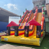 Toboggan gonflable commercial pour enfants, grande structure gonflable pas chère, toboggan sauteur pour adultes, grand modèle