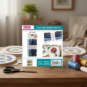 Filo da Ricamo Ilan 30s/2*6 8pz circa per Punto Croce e Lavori Artigianali - Product Image 2