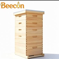 Ruche Langstroth en bois de sapin chinois à 10 cadres et 5 niveaux, non assemblée, pour élevage apicole, neuve avec garantie d'un an