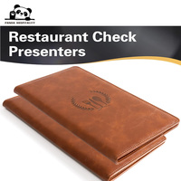 Restoran, Kafe & Bar, Pelayan, Pramusaji, Buku Pesanan, Server, Tamu, Logo Kustom, Kulit, Penyaji, Pemeriksa Tagihan