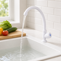 Robinet monocommande professionnel pour cuisine et salle de bain, en ABS chromé, haute qualité, pour montage sur plan, vente en gros usine