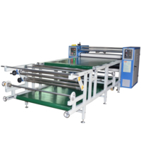Machine de transfert thermique automatique à grande vitesse GS-R120 pour tapis de souris/feuilles de matériau, à tambour chauffé à l'huile
