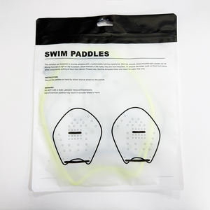 Palmes d'entraînement de natation de haute qualité Multi-Size Unisex Transparent <span class=keywords><strong>Hand</strong></span> Flippers Swimming Paddles - Product Image 6