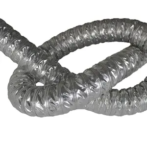 Não Isolado Flexível Alumínio Ar Ducting Dryer Mangueira de ventilação para ventilação HVAC
