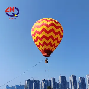 Globo publicitario inflable Globo flotante de aire caliente inflable personalizado gigante globo de aire caliente para turismo tripulado para la venta