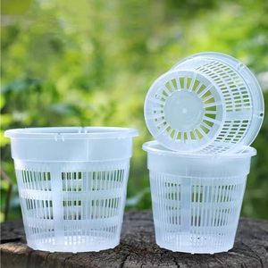 <span class=keywords><strong>Pot</strong></span> de fleurs en plastique transparent avec maille spéciale pour orchidées, respirant, drainant et anti-pourriture des racines - Product Image 2