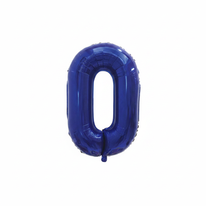 Ballon en film d'aluminium bleu No.0 de 32 \ "240 pièces/CS pour décorations de fête - Product Image 4