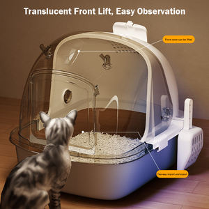 Caja de Arena para Gatos Antiolor, Portátil, Extraíble, Grande, Cerrada, con Puerta - Product Image 4