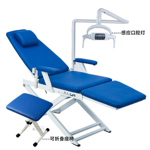 Fauteuil dentaire portable Yy1 vert clair électrique avec crachoir et lampe buccale pour usage clinique - Product Image 4