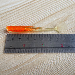 Nouveau méné 3 "4.2G Orange Shad en vrac leurres de pêche en plastique souple basse gabarit nageur choix de couleurs leurres souples pêche - Product Image 4