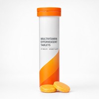 Comprimés effervescents de vitamine C OEM, complément multivitaminé, 20 comprimés/flacon