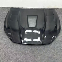 Pour Maserati Quattroporte 2013-2016, capot avant en fibre de carbone avec verre transparent, pièces de carrosserie, kit carrosserie