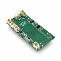 Carte PCBA de massage des jambes avec batterie Li-ion 3,7 V, faible consommation d'énergie, 5 modes, circuit de contrôle par bouton tactile pour masseur