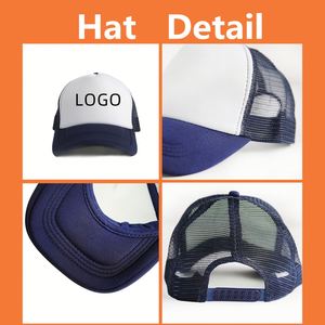 Casquette de baseball en polyester à 5 panneaux avec broderie personnalisée pour sublimation, en mousse et maille, avec logo - Product Image 5