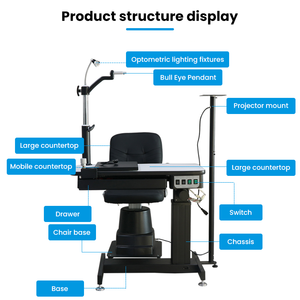 <b>C</b>-190A Mini Ophthalmic Combined <b>Table</b> Unit China Supplier Optometry Refraction Chair - Product Image 2