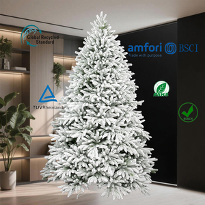 Cây thông Noel nhân tạo phủ tuyết PVC PE, kiểu dáng bông tuyết, chân thực, đặt hàng trực tiếp từ nhà máy - Product Image 2