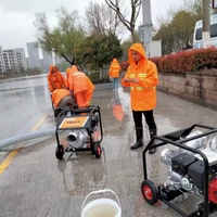 Pompe à eau incendie à essence en alliage d'aluminium de haute qualité 7,5 CV 6 pouces, débit de 170 L/min, pour contrôle des inondations et utilisation en puits