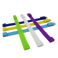 Gelang silikon PVC, gelang gelang USB baru, stik memori, Pen Drive untuk penyimpanan hadiah promosi