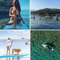 GSD Personnalisé Luxe Extérieur Gonflable Stand Up Paddle Surf Board avec Premium SUP Accessoires Hand Pump Surfboard