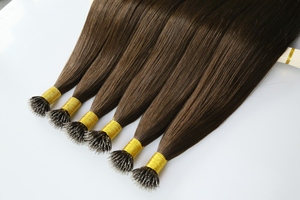 Extensioni per capelli Nano Ring in capelli umani Remy europei, a doppia trama, pre-incollate, 30 pollici - Product Image 3