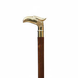 Canne de marche en laiton massif de qualité supérieure avec une construction robuste et une prise confortable pour une utilisation quotidienne - Product Image 1