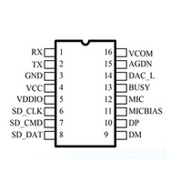 Mini Chip Bluetooth MP3 Serie N939X, Chip IC de Fabricante OEM, Chip de Voz Grabable para Alarma de Seguridad