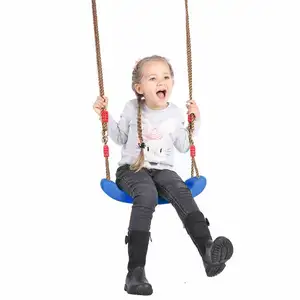 Toy Outdoor Garden Kunststoff verstellbares Seil Kunststoff Candy Color Schaukel sitz Stuhl