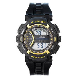 นาฬิกาดิจิตอล <span class=keywords><strong>LASIKA</strong></span> W-H9039 รุ่น Sport Square กันน้ำ พร้อมฟังก์ชั่นปลุก สายพลาสติก คุณภาพสูง ราคาประหยัด - Product Image 4