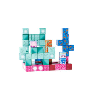 Hoge Kwaliteit 3d Magnetische Bouwstenen Set Creatieve Diy Wereld Magneet Kubus Plastic Materiaal - Product Image 4