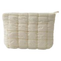 Vente en gros de trousse de toilette matelassée avec logo imprimé personnalisé, trousse de toilette matelassée drôle, trousse de maquillage matelassée
