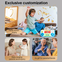Voix variable famille enfants chant portable sans fil enfants karaoké microphone maison chant pratique machine