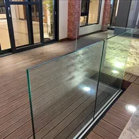 Gute Qualität Aluminium Glas Geländer Edelstahl Aluminium Glas Zaun Treppe Handlauf