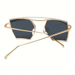 Gafas de Sol Vintage para Mujer, Diseño Personalizado con Logotipo, Montura Grande de Aleación Unisex, Estilo Irregular, Moda 2020 - Product Image 5