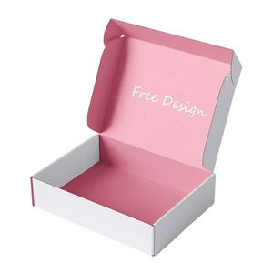 2025 New Pulida LOW MOQ Corrugated Recyclable Logo <strong>Pink</strong> <strong>Gift</strong> Packaging Shoes Clothes Box Paper Postal Mailer Shipping Boxes - Product Image 1