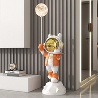 Offre Spéciale : Grande Figurine Créative en Résine Motif Astronaute Animal, Décoration Souple Peinte à la Main pour Sol, Idéale pour Noël