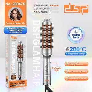 Peine Eléctrico para el Cuidado del Cabello Dsp, 3 Niveles de Temperatura, Cepillo Multifunción para Alisar y Rizar Todo Tipo de Cabello - Product Image 5